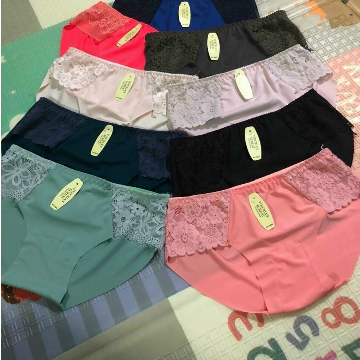 Quần lót nữ pha ren hoa thun lạnh KIMCHIBIKINI đồ chíp su nữ thiết kế mềm mại thoáng mát xinh đẹp QL159