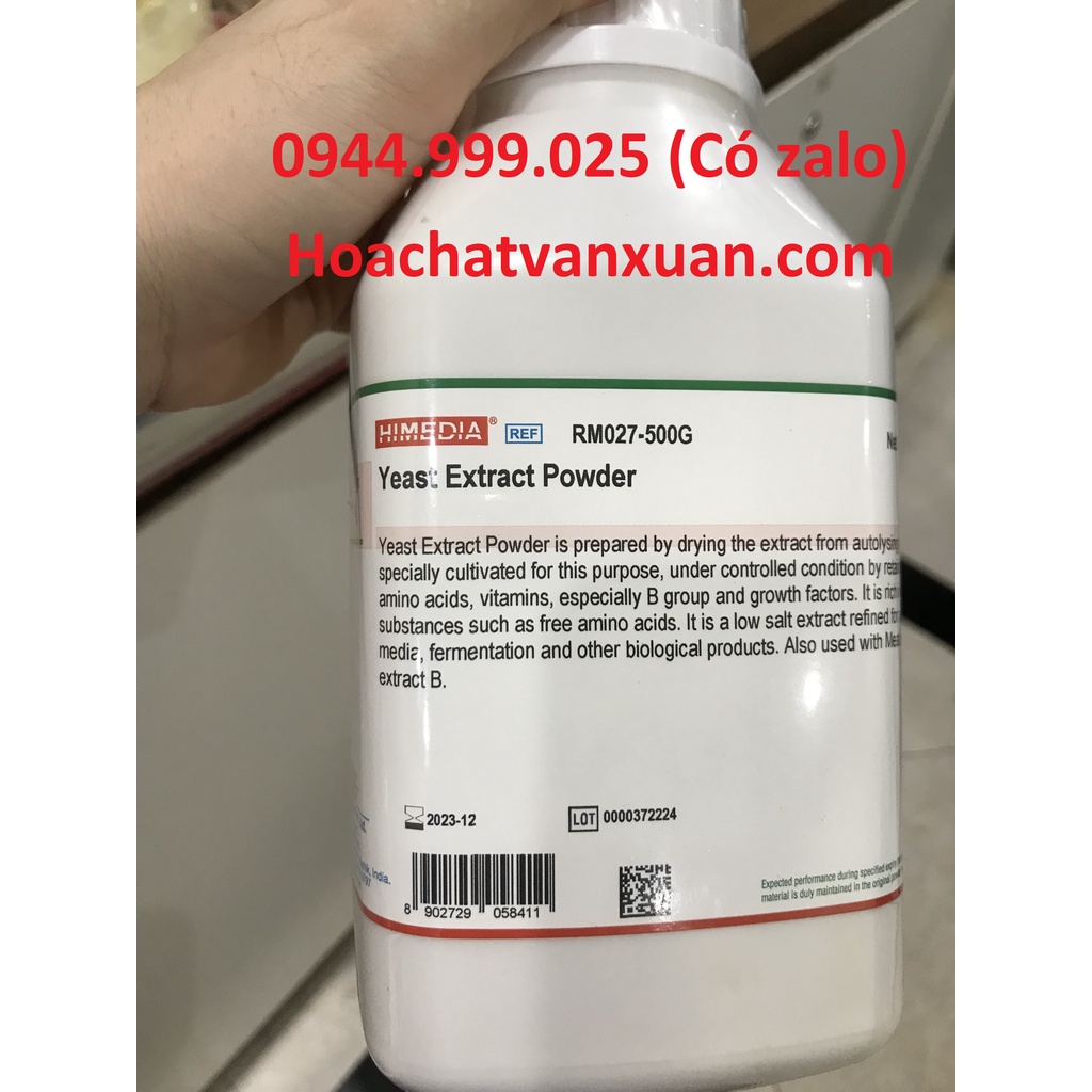 Cao nấm men Ấn Độ RM027-500G Himedi a yeast extract powder Ấn Độ lọ 500g