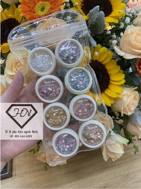 Set nhũ vẩy cá nhũ 9d