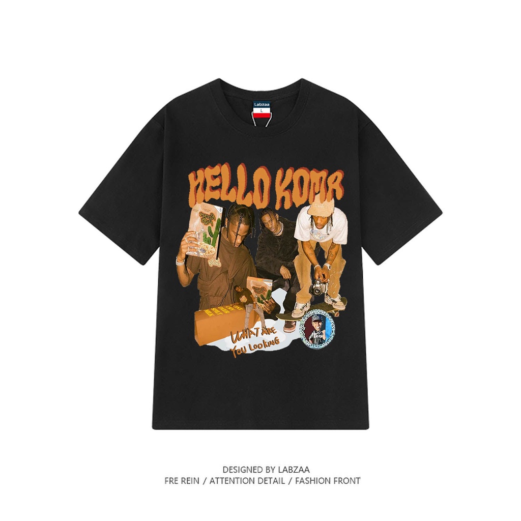 Áo Thun 100% Cotton Tay Ngắn Phong Cách Hip Hop Đường Phố Thời Trang 2022 Cho Cặp Đôi