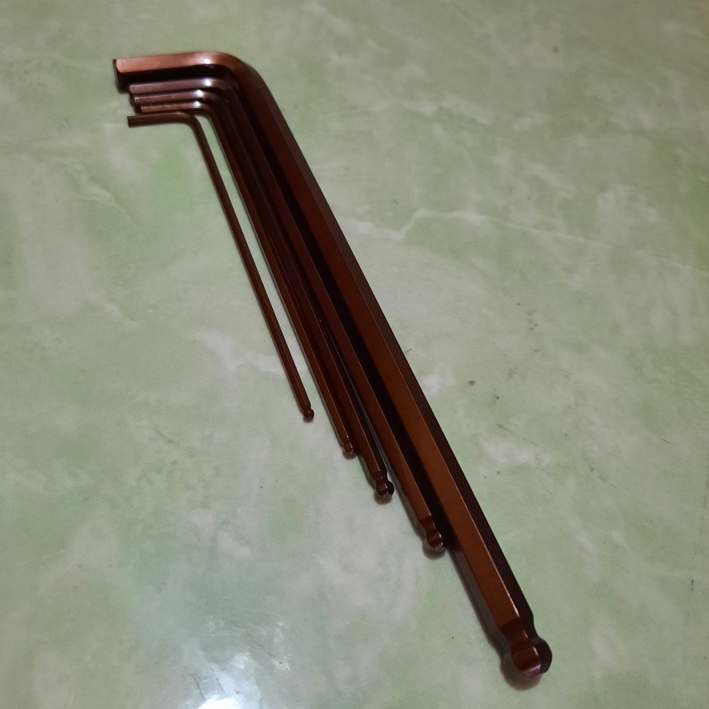 Lục giác bi LẺ, lục giác chữ L cao cấp loại xịn NHẬT KAPUSI CÁC CỠ 2,5ly, 3ly, 4ly, 5ly, 8ly- giá 1 cái