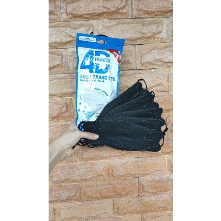 Khẩu trang 4D kf94 Famapro Túi 10 cái Khẩu trang kháng khuẩn 4 lớp