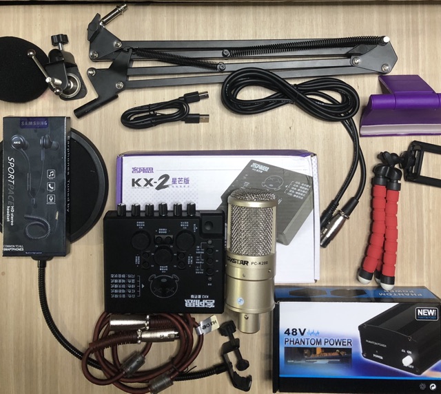 SOUND CARD XOX KX2 MICRO TAKSTAR PC K200 PHONG THU