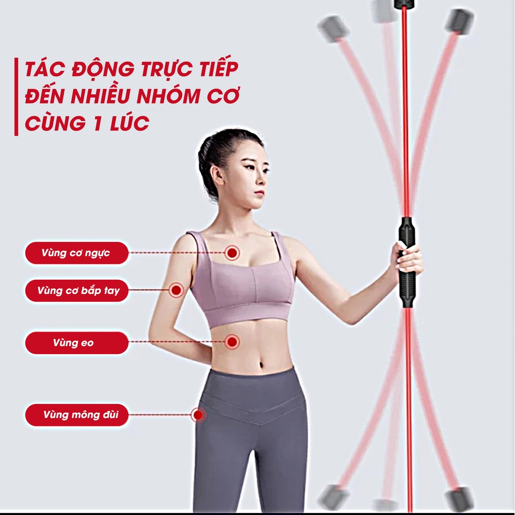 Thanh Rung Đàn Hồi Veidoorn Dụng Cụ Tập Thể Dục Tập Gym Đốt Cháy Mỡ Thừa Hiệu Quả - AMBERVIETNAM