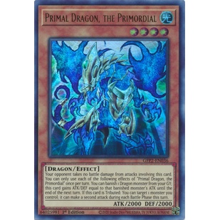 Thẻ Bài Yugioh TCG: Primal Dragon, the Primordial - GFP2-EN036 - Ultra Rare 1st Edition