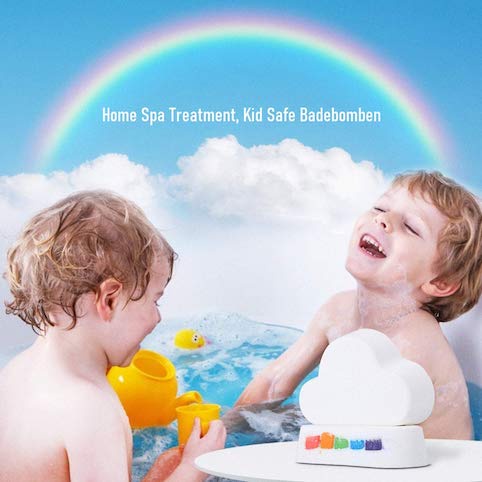 Set Bom Tắm Rainbow Bath Bomb- Hộp 2 Viên Dưỡng Ẩm Cho Da Khô, Tinh Dầu Hương Thơm Tự Nhiên Giúp Thư Giãn | Bath Bomb