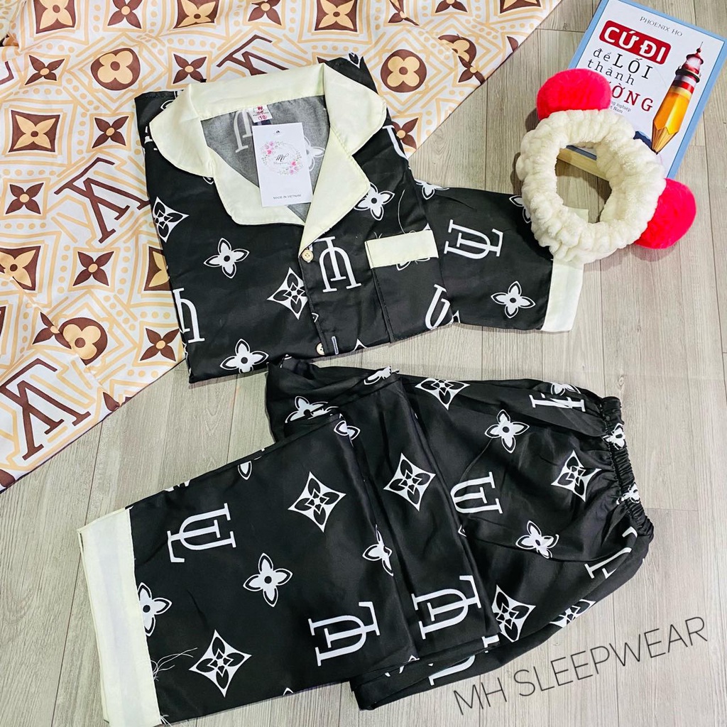 Đồ bộ pijama tay dài quần dài Kate size&lt;60kg