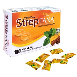 Kẹo ngậm ho - Viên ngậm ho Streptana  nguồn gốc thảo dược, giảm ho, đau rát họng  - soleil home