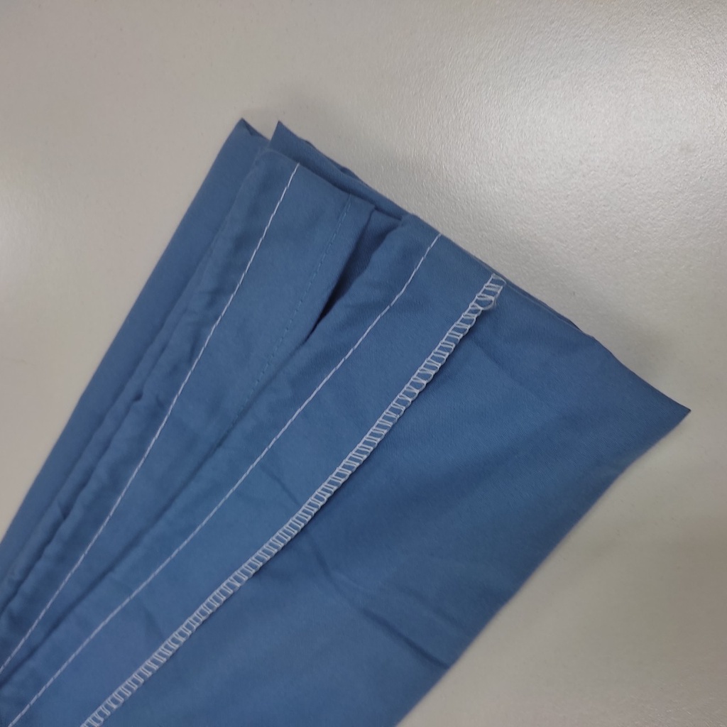 Vỏ gối ôm cotton tici 35x100cm giá siêu rẻ cho áo gối màu xanh biển