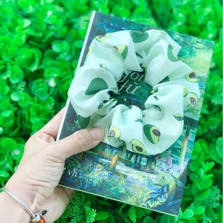 Cột tóc Scrunchies bơ ,Phụ kiện tóc buộc tóc trái bơ