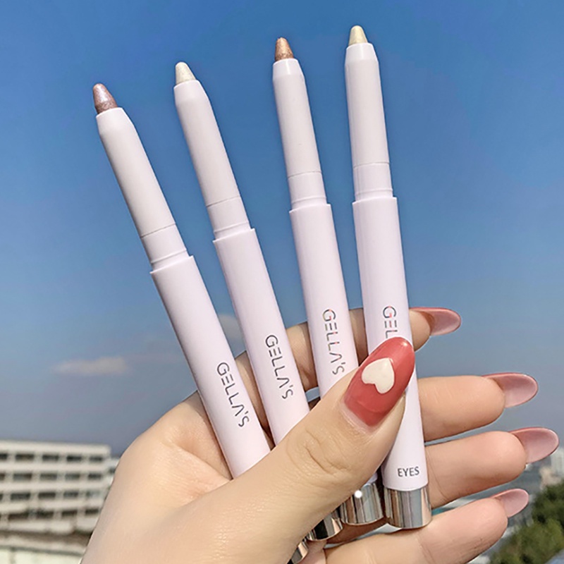 [Hàng mới về] Bút kẻ mắt mịn như tơ tằm một đầu trang điểm lấp lánh ánh ngọc trai