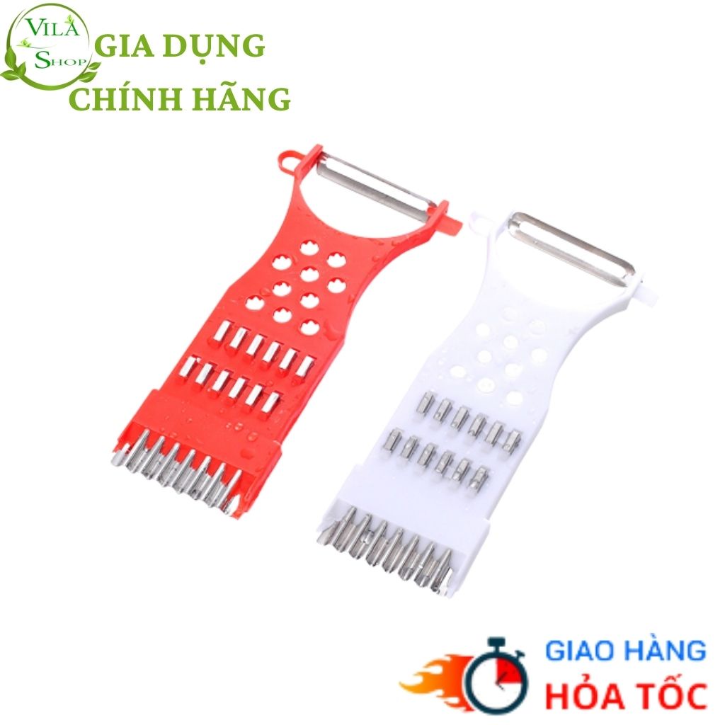 Nạo Rau Củ, Dụng Cụ Bào,Thái, Cắt Củ Quả Đa Năng Lưỡi Inox Sắc Bén