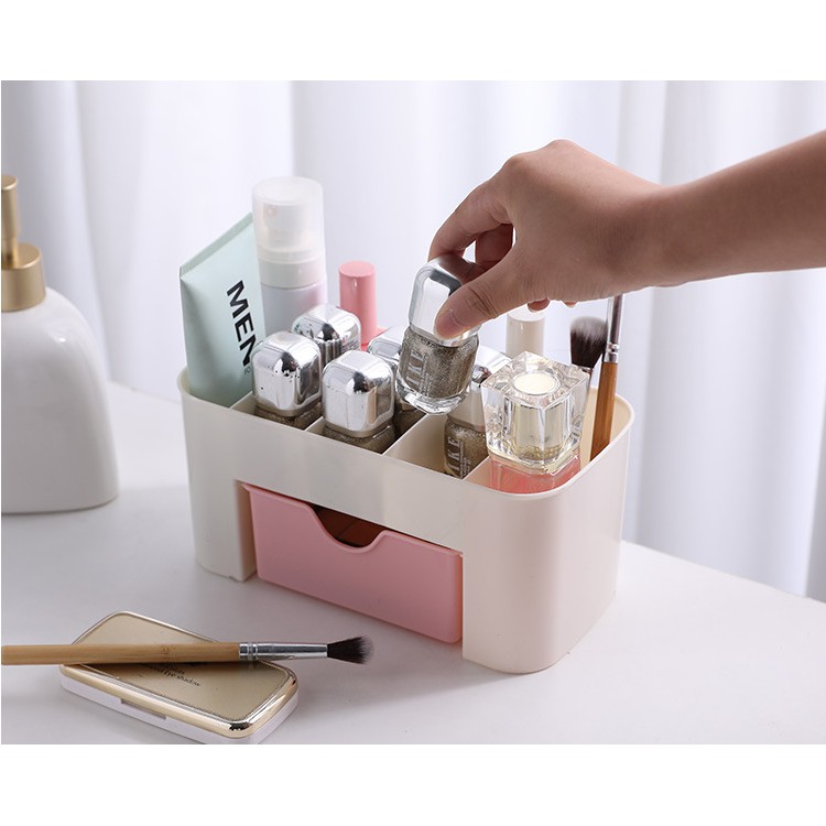 Kệ Đựng Đồ Dùng Học Tập- Mỹ Phẩm Nhiều Ngăn- Có Ngăn Kéo.