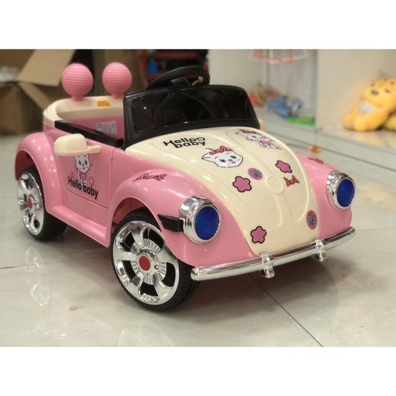 Ô tô điện trẻ em Hello Kitty dễ thương cho bé gái