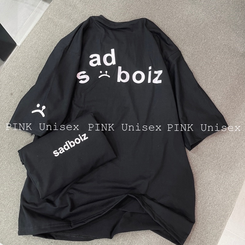 [Mã SKAMFSW175 giảm 10K đơn 50K] Áo thun phông Full size PINK tay lỡ form rộng SAD.BOIZ Unisex