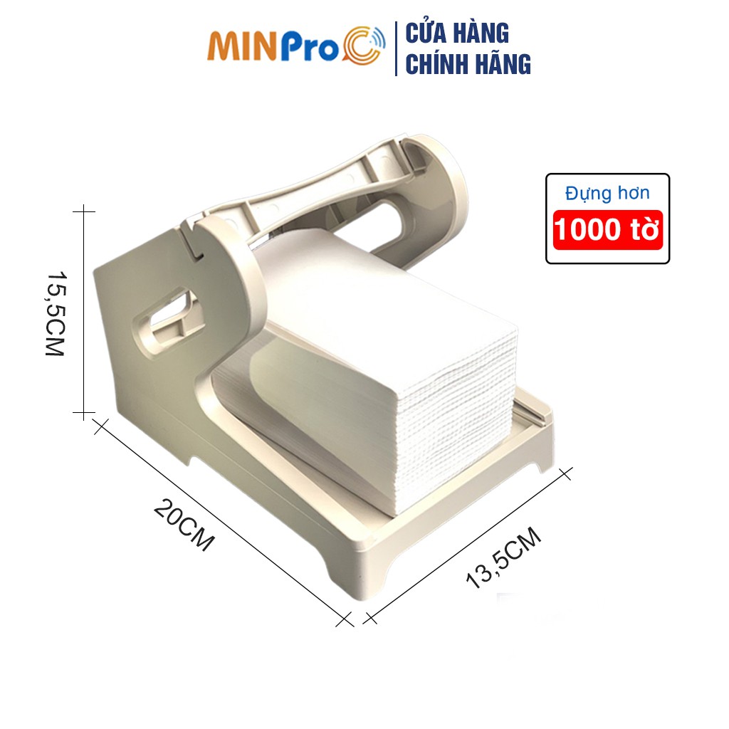 Khay đựng giấy in nhiệt MINPRO dùng cho giấy in dạng tệp, cuộn khổ A6, A7 và giấy in W300