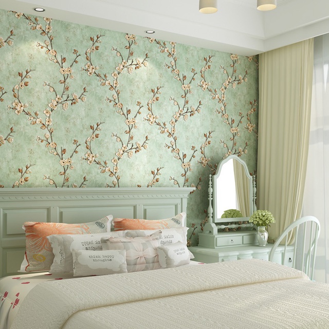 Giấy Dán Tường Họa Tiết 3D Phong Cách Mỹ Trang Trí Phòng Ngủ Phòng Khách
