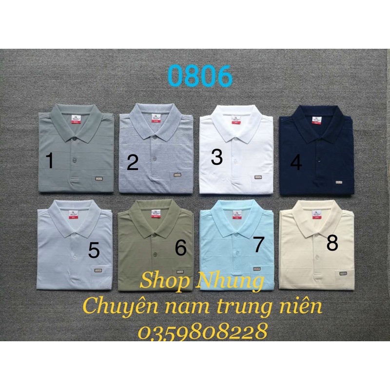 Áo thun cộc nam trung niên trung tuổi (loại màu trơn) có size cho người 90kg