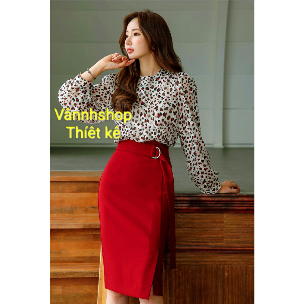 Chân váy công sở 🥻 hàng thiết kế ♥️ chân váy đẹp 🌹 chất liệu vải nhập có độ co giãn tốt MS016 | BigBuy360 - bigbuy360.vn