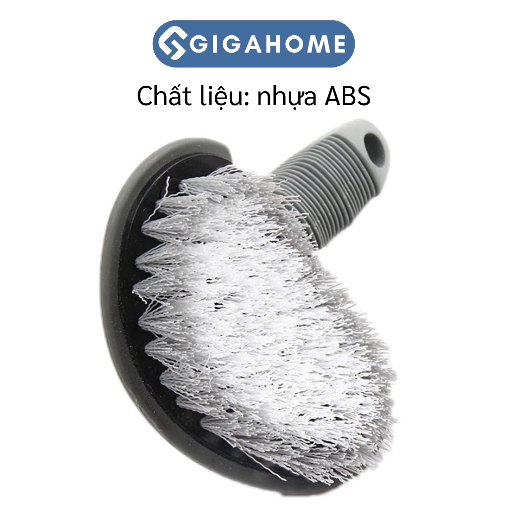 Chổi Cọ Rửa Vành Xe Ô Tô, Xe Máy GIGAHOME Lông Mềm, Tay Cầm Cong 8681