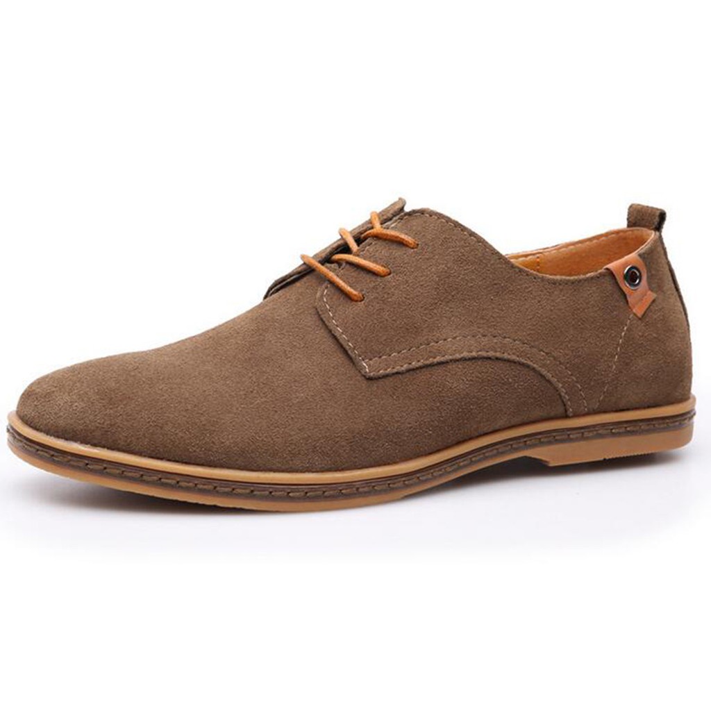 Giày Oxford Da Lộn Phong Cách Châu Âu Cho Nam Size 39-48#Giày Chạy Bộ Nam