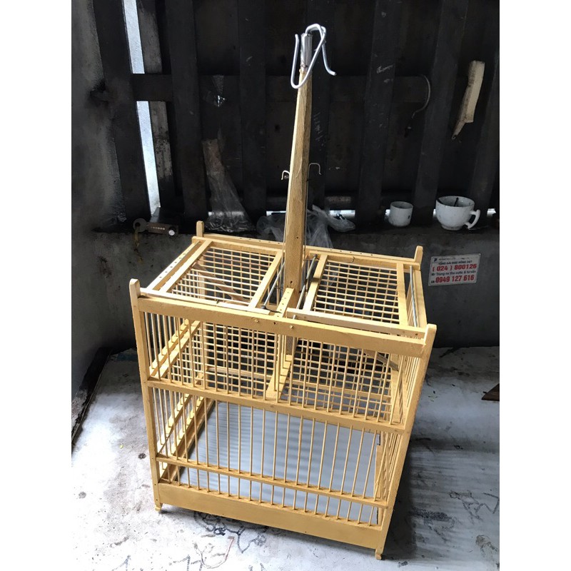 Lồng Bẫy Khuyên gỗ Huế 2 cửa