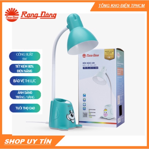 Đèn bàn Bảo vệ Thị lực Rạng Đông Model: RD-RL-24.V2 5W- Bảo Hành 1 Năm