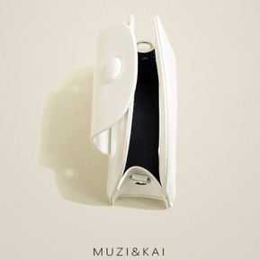 🌸Hàng Order🌸 Túi Xách Muzi&kai Chính Hãng Da Trơn Nắp Gập Quai Da Quấn Nơ Dây Đeo Xích Sang Chảnh Nữ Tính 🌸 Quảng Châu