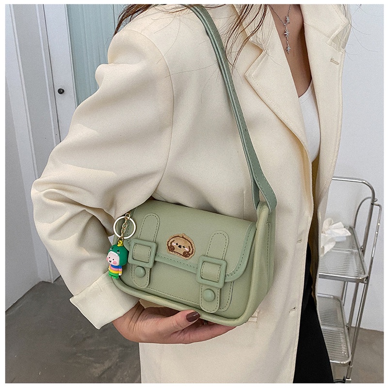 Túi Đeo Vai Hình Vuông Nhỏ Màu Trơn Đơn Giản Phong Cách retro Thời Trang Mùa Hè 2022 Gylb1579