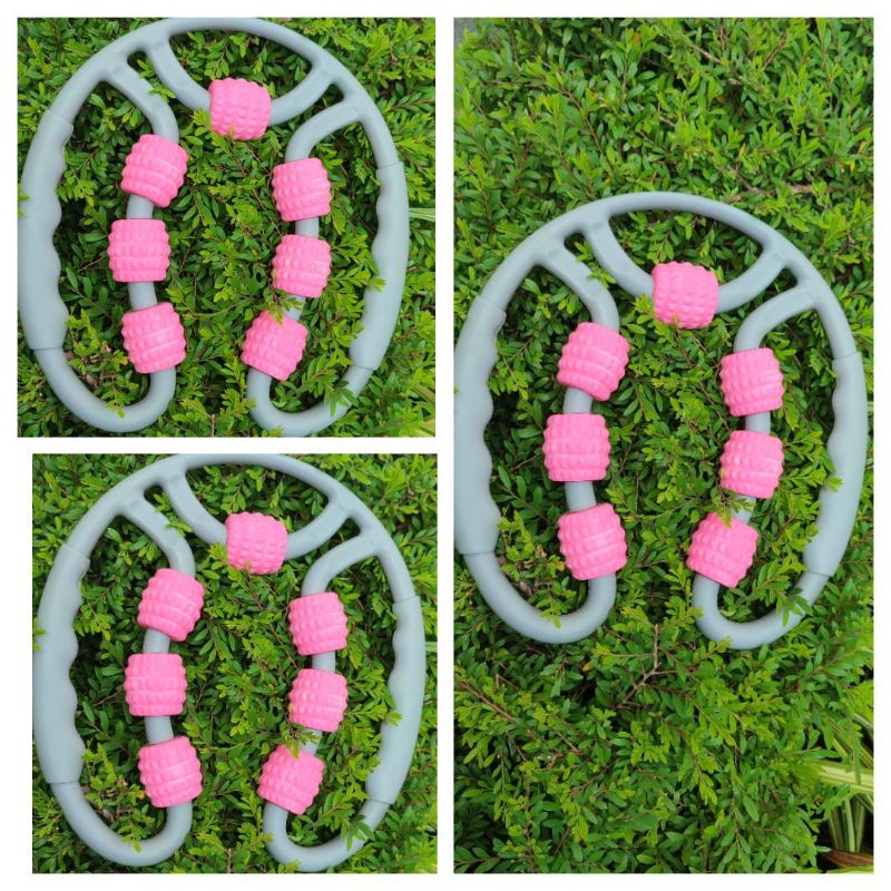 Dụng cụ lăn massage cơ 7 bánh lăn tiện lợi