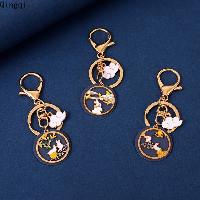 Móc khóa Miss Zoe bằng kim loại hình chú thỏ sáng tạo vui nhộn cho cặp đôi