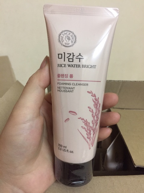 Sữa rửa mặt gạo Rice water bright cleansing Foam ☘️gao_beauty223☘️