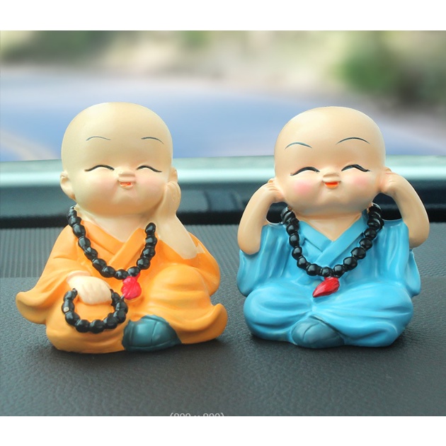 Set tượng tứ không đeo chuỗi hạt trang trí taplo ô tô, táp lô xe hơi - D&A Shop