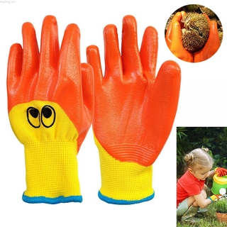Đôi Găng Tay Làm Vườn Cho Trẻ Em Từ 4-13 Tuổi Mềm Mại Thoải Mái 