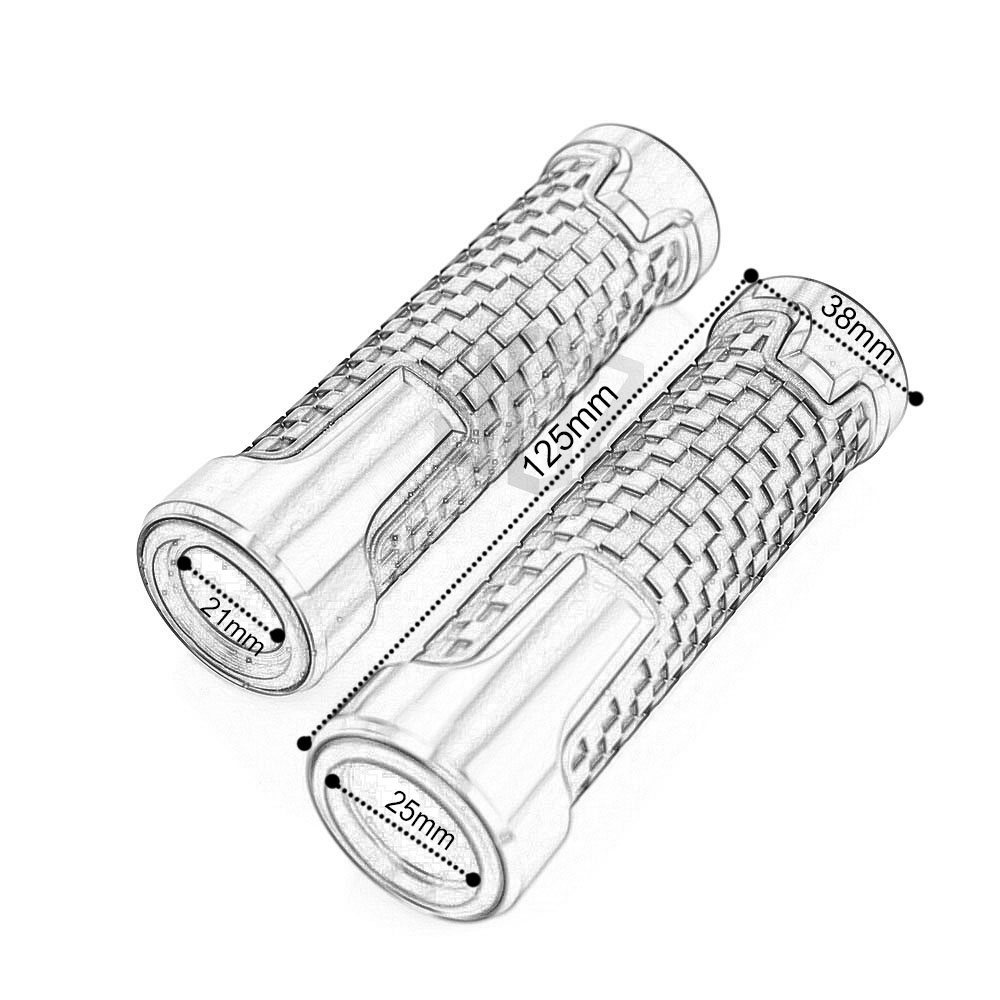 Cặp tay cầm hợp kim cao su Vespa Scooter LT LX GT GTS GTV 300 250 125 200 Sprint 150 22mm CNC