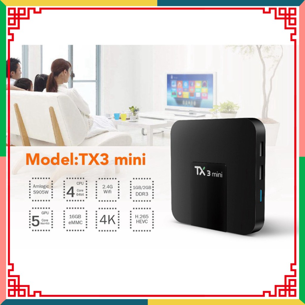 HẾT CỠ GIÁ Android Tivi Box TX3 mini - 2G Ram và 16G bộ nhớ, Bluetooth, AndroidTV 9 - Phiên bản 2021 ???