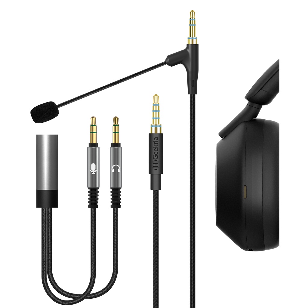 Dây Cáp Tai Nghe 3.5mm AUX Giắc Cắm 3.6Ft Chuyên Dụng Cho Sony WH-1000XM5 WH-1000XM4 WH-1000XM3