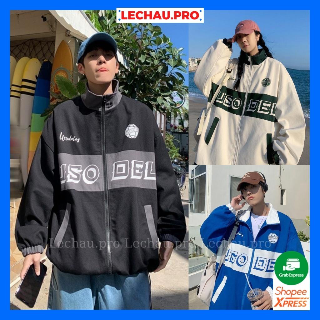 Áo khoác kaki nam nữ ulzzang streetstyle Deli AKK10 jacket unisex form rộng basic hottrend chất vải dày mềm LECHAU