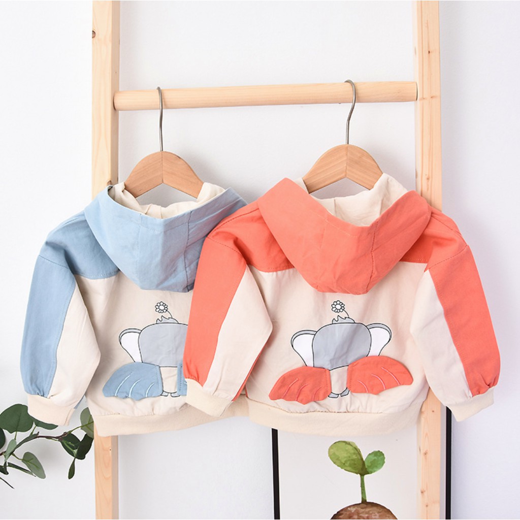 Áo khoác bé trai in hình hoạ  tiết cute, chất liệu cotton thoáng mát cho da bé