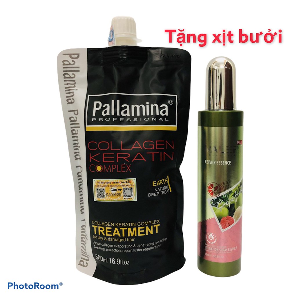 PALLAMINA- Dầu Hấp Ủ Tóc Dưỡng Ẩm Phục Hồi Siêu Mềm Mượt Colagen -Keratin Pallamina 500ml | BigBuy360 - bigbuy360.vn