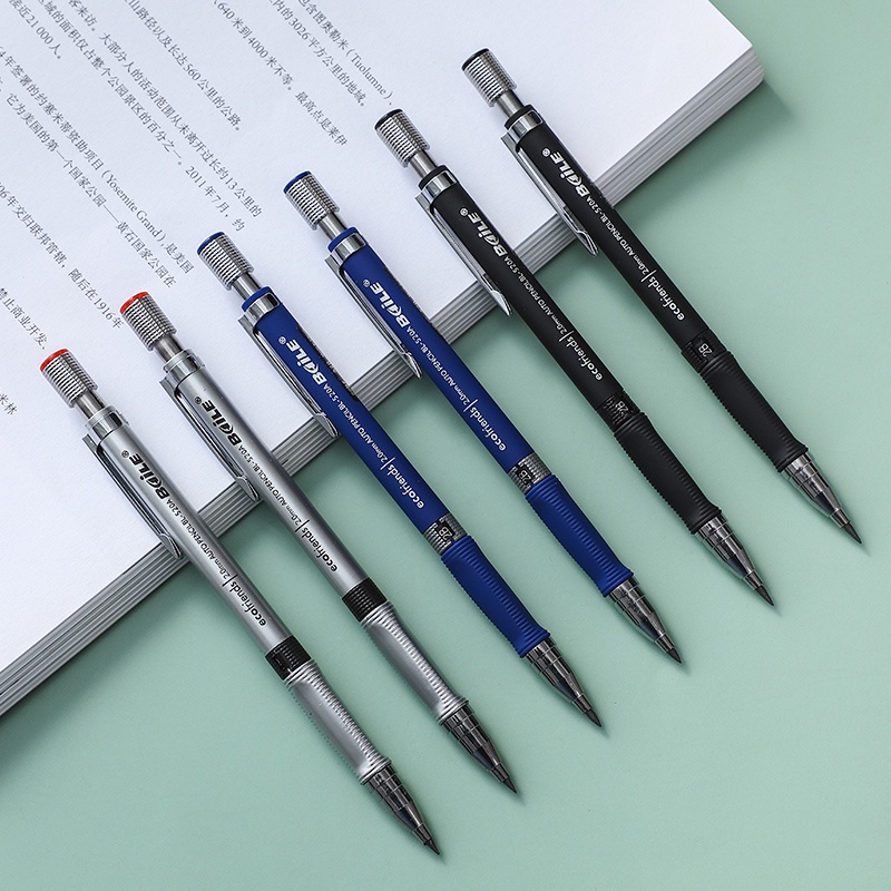 Bút chì bấm cơ 2.0mm 2B viết vẽ trơn tru xóa được dành cho văn phòng trường học