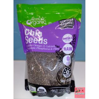 HẠT CHIA SEEDS AUSTRALIA ABSOLUTE ORGANIC 1KG (HÀNG XÁCH TAY CHÍNH HÃNG)