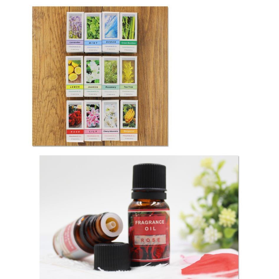 Lọ 10ml Tinh Dầu Thiên Nhiên Nguyên Chất Nhiều Mùi Thơm Phòng Giúp Bạn Thư Giãn Sảng Khoái Mỗi Ngày