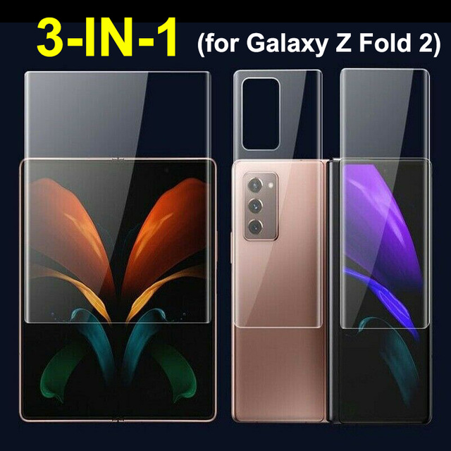 Bộ miếng dán 3 trong 1 bảo vệ màn hình dành cho Samsung Galaxy Z Fold 2