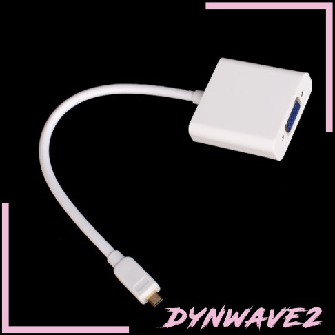 Đầu Chuyển Đổi Từ Micro Hdmi Sang Vga Dynwave2 Màu Trắng