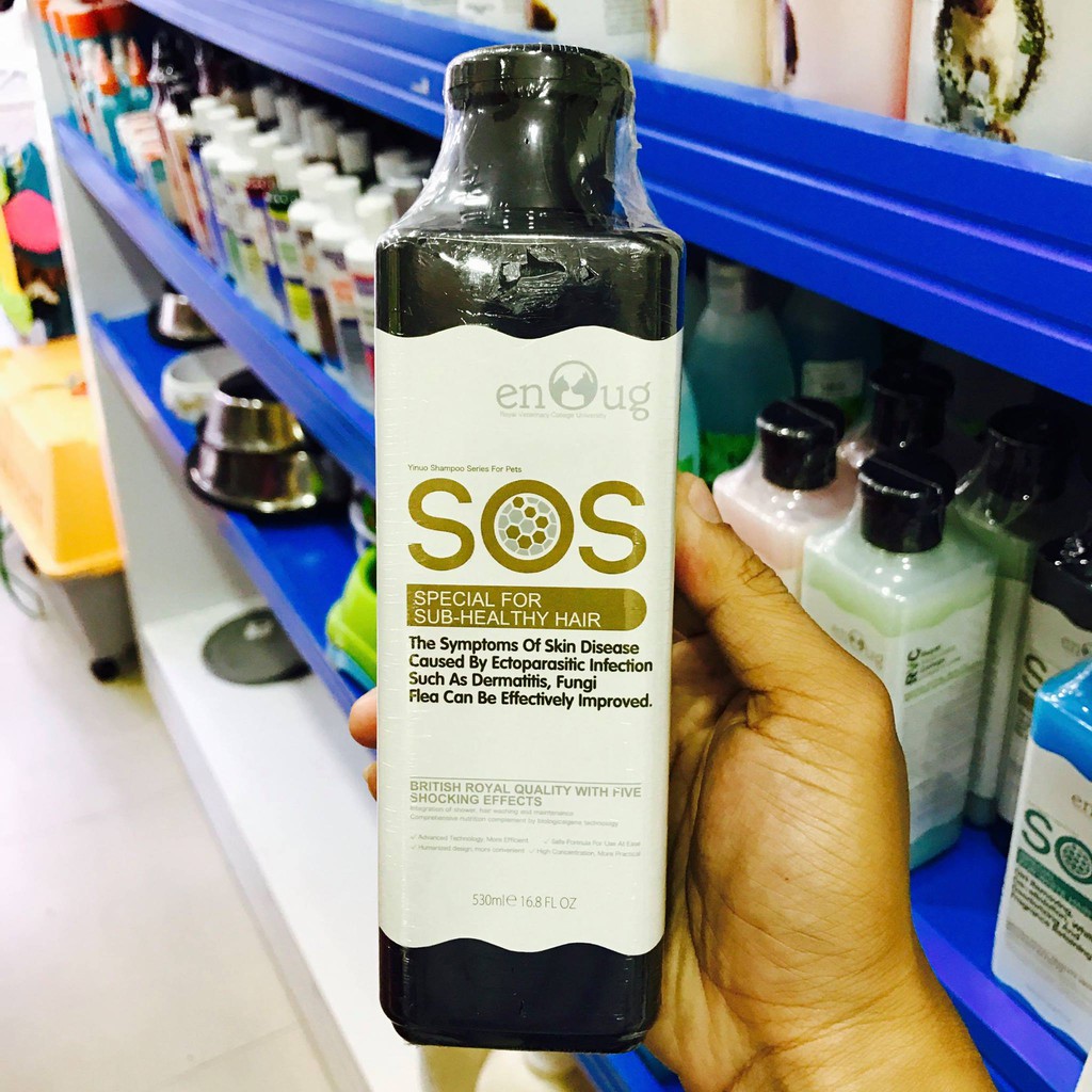 Sữa Tắm SOS Chuyên Dùng Điều Trị Viêm Da Cho Chó Mèo 530ml