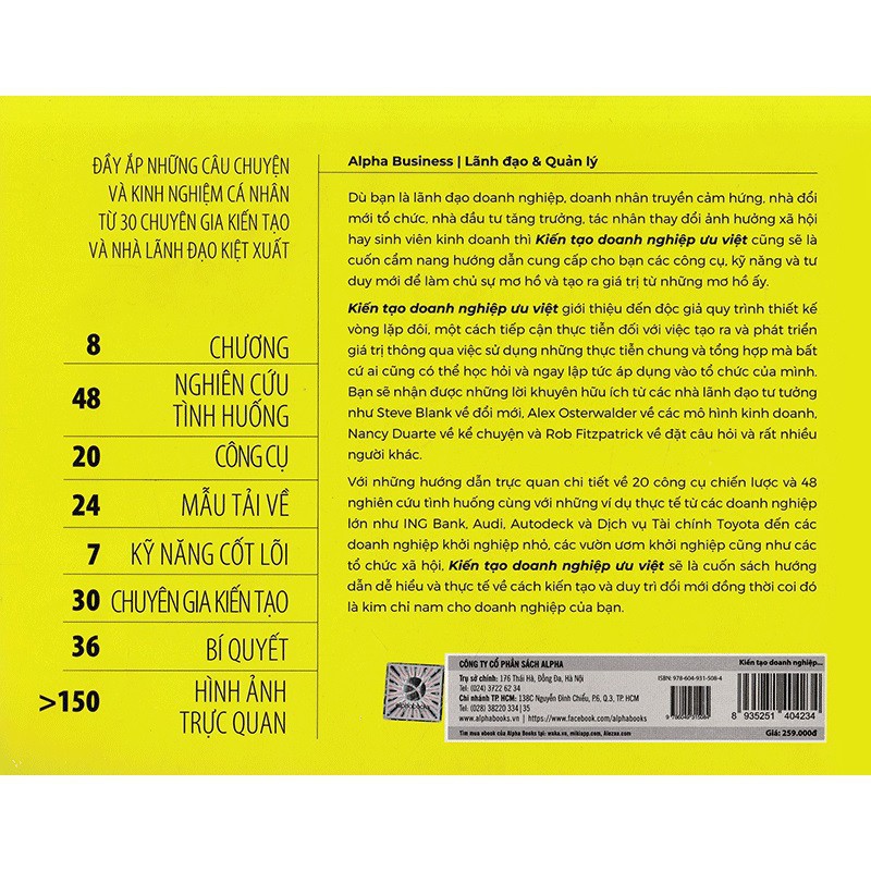 Sách AlphaBooks - Kiến tạo doanh nghiệp ưu việt