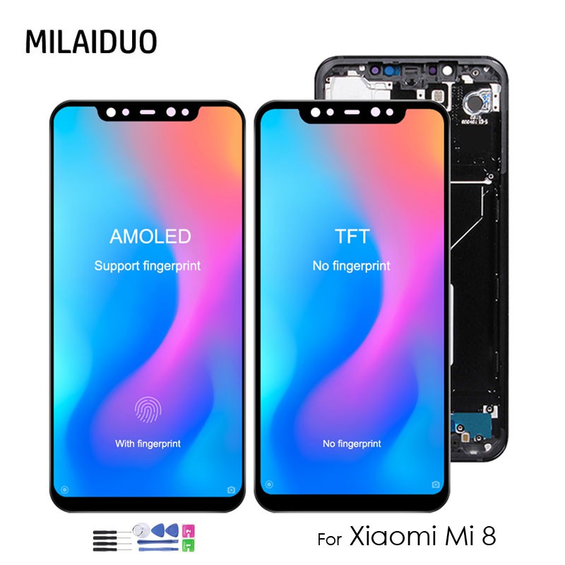 OLED/ TFT Màn Hình Cảm Ứng Lcd 6.21 '' Thay Thế Cho Xiaomi Mi 8 Xiaomi Mi8