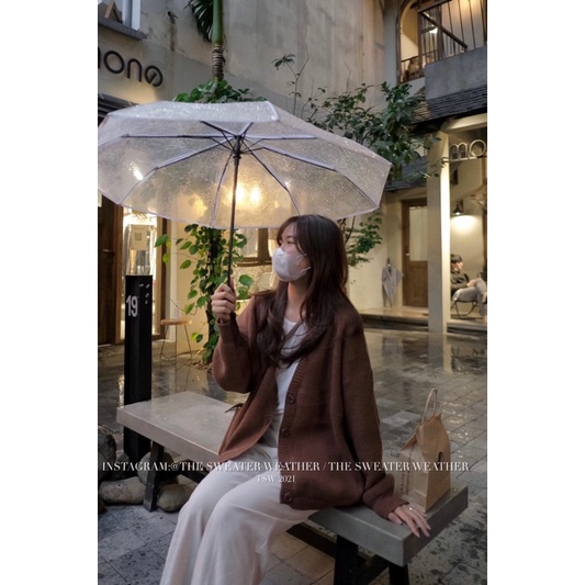  (Ảnh thật) Áo len cardigan cổ V cài cúc to the.sweaterweather TSW | BigBuy360 - bigbuy360.vn