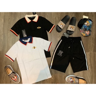 Áo Polo phối cổ kẻ lịch lãm